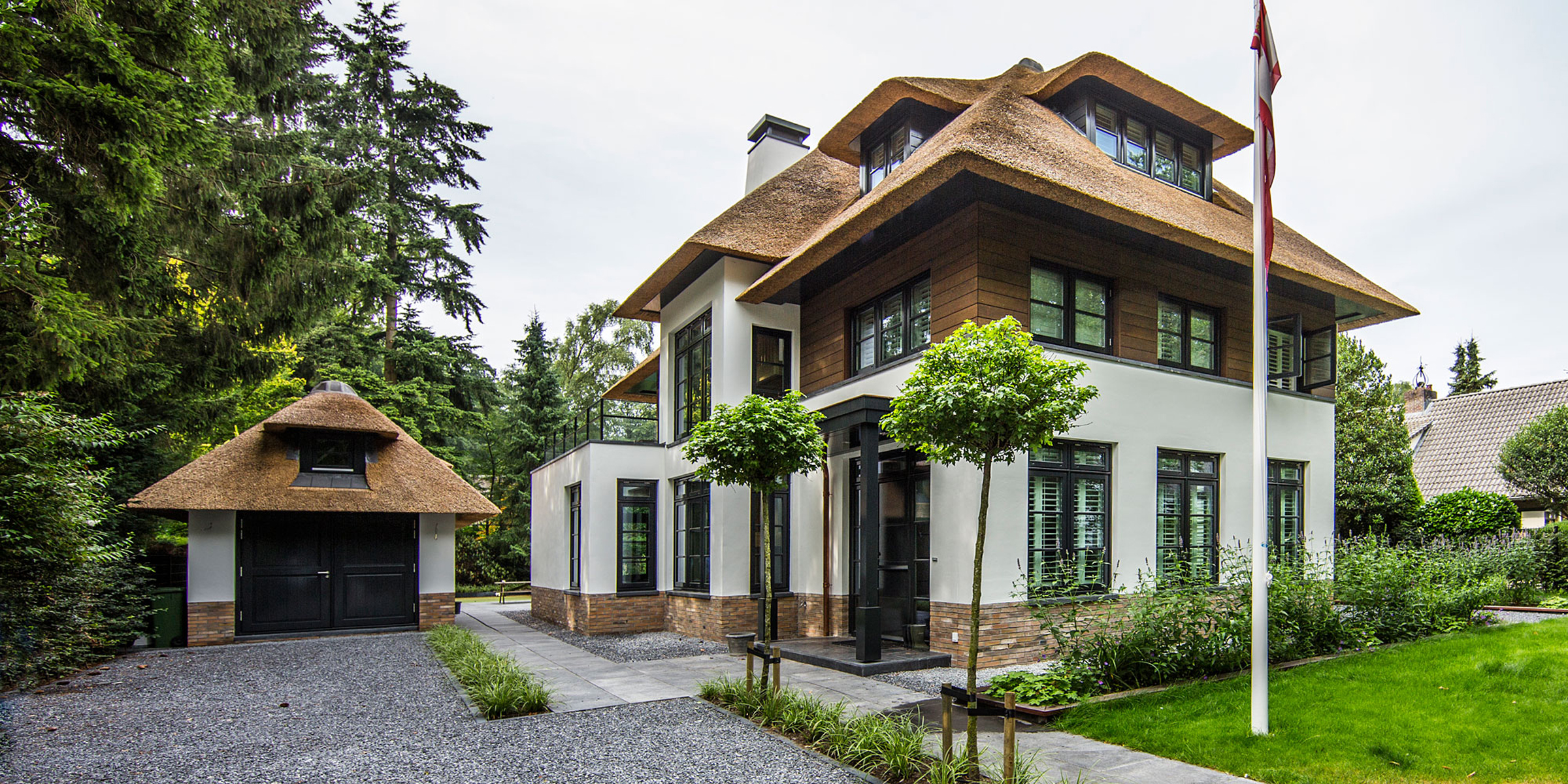 Landelijk moderne rietgedekte villa Naarden