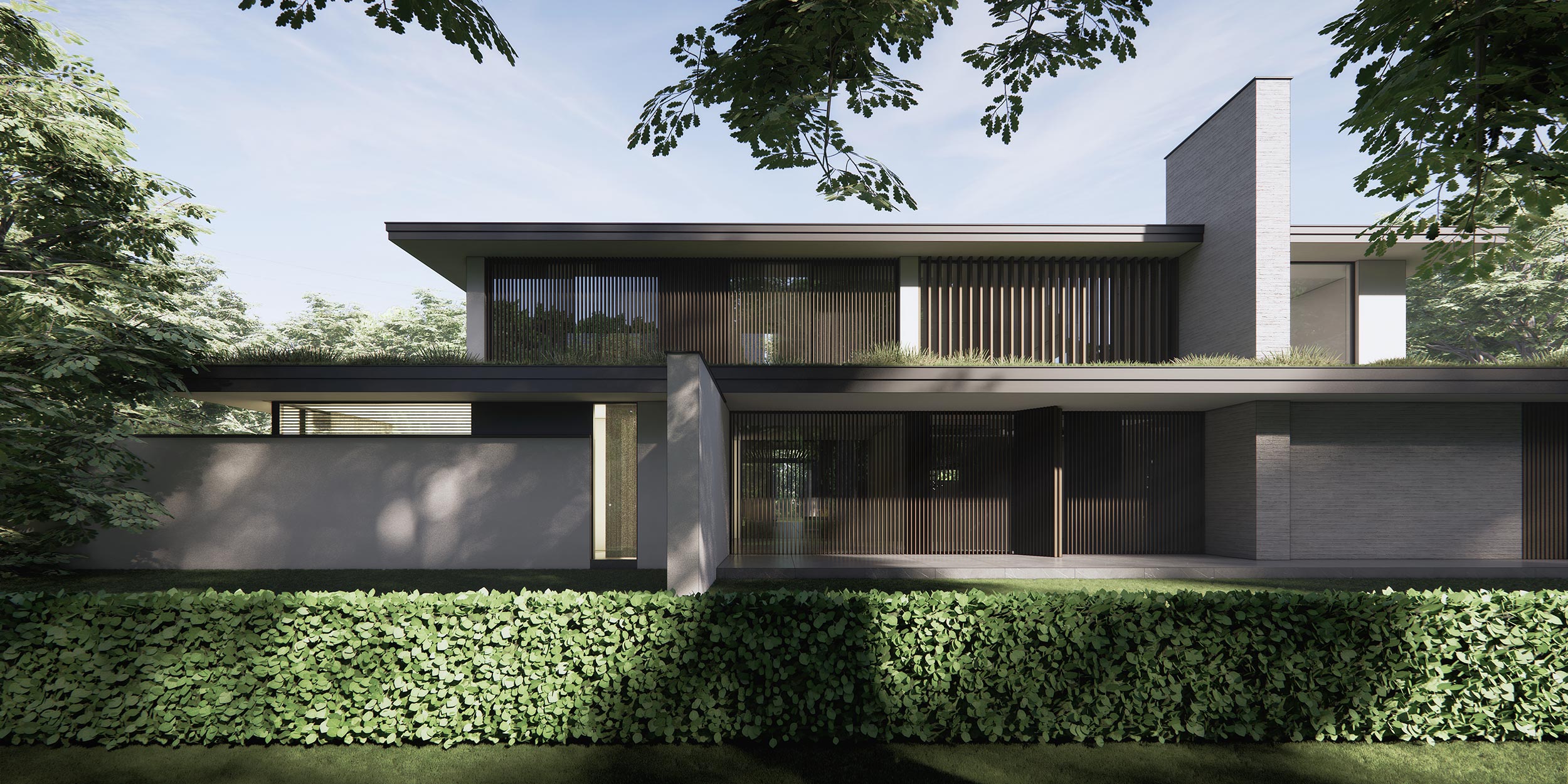 Moderne villa met warme materialen te oisterwijk