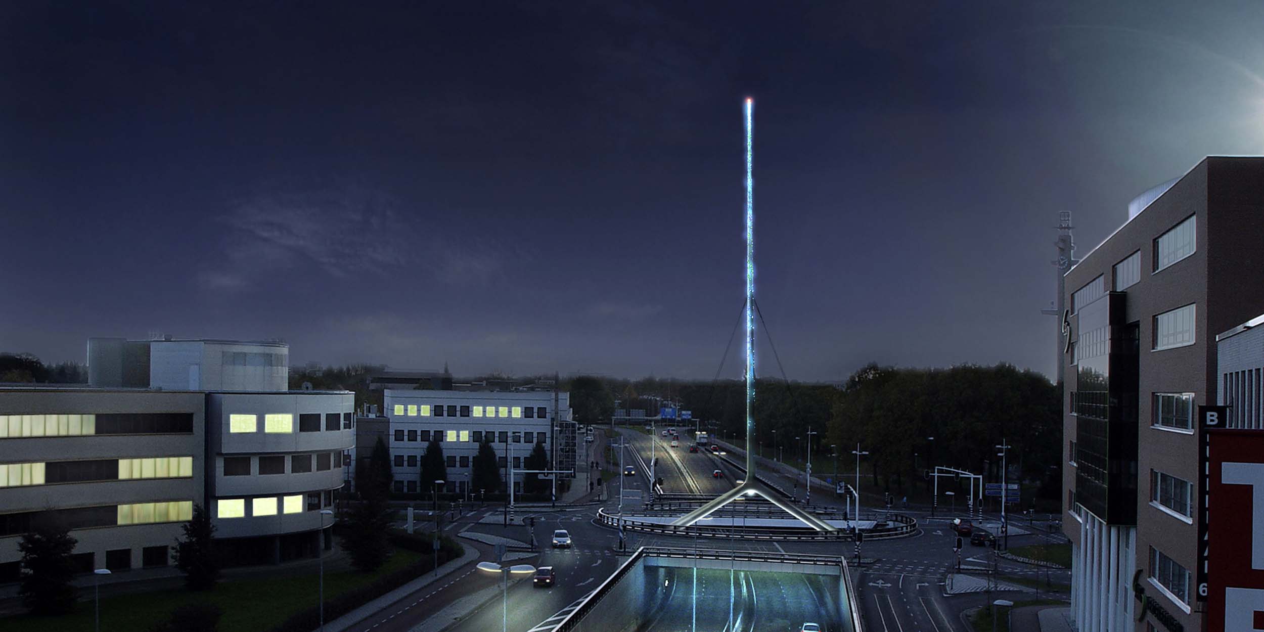 Eindhoven_Lichtnaald_kunstwerk_001